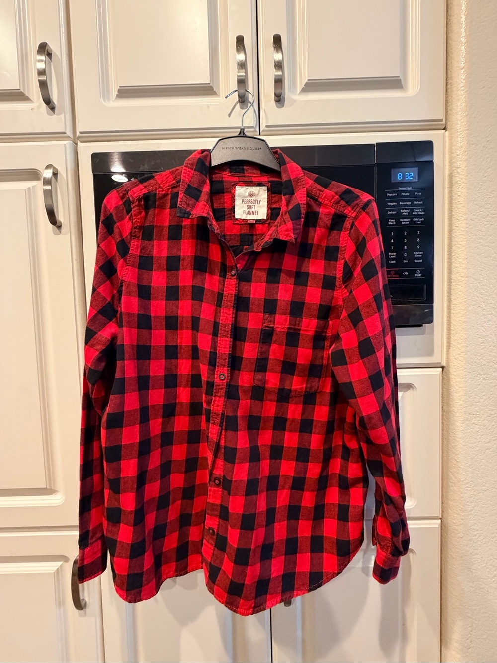 Cozy Red & Black Plaid Button-Down Shirt